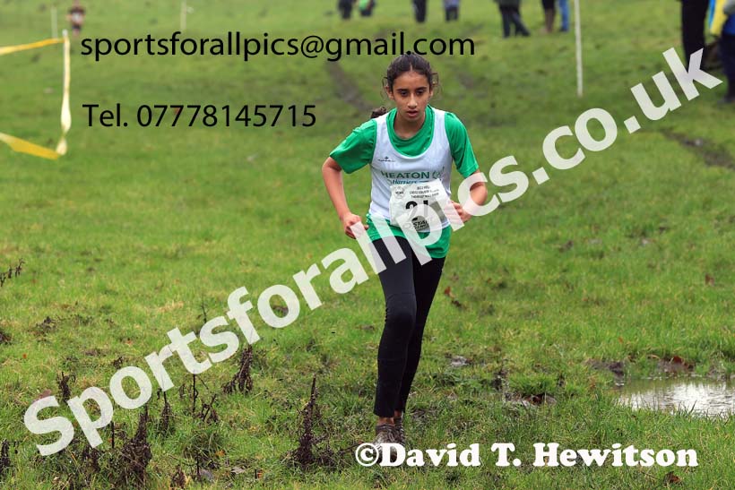 Girls under-15s 2023 NECAA Cross Country Relays, Thornley Hall Farm, Peterlee, County Durham. Photo: David T. Hewitson/Sports for All Pics